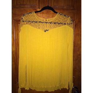 Long Sleeve Crochet Top